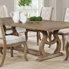 light brown dining table